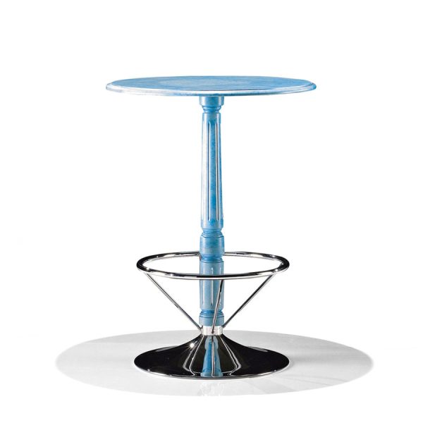 1705/T - Round coffee table with footrest