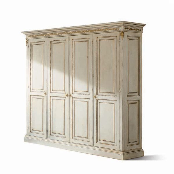 1476LQW - Armadio quattro ante con intaglio