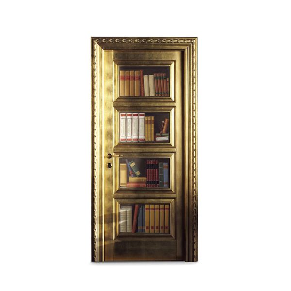 DR302V2/4D - Porta battente telaio interno a 4 segmenti affrescati