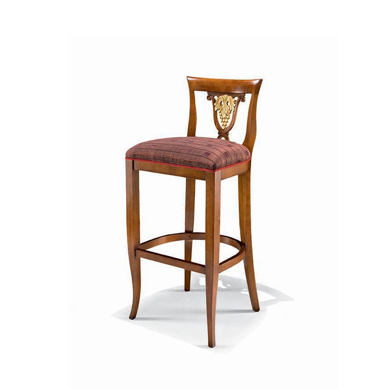 1490V2/B - Sgabello intagliato