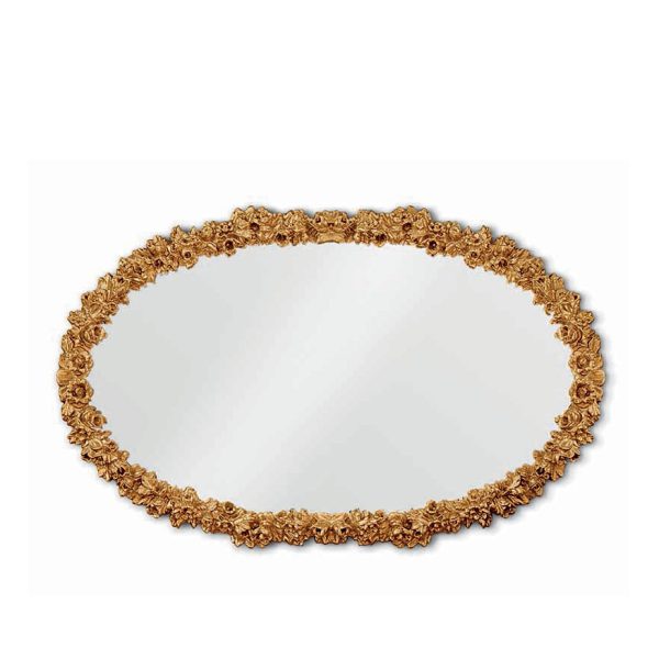 4058 - Specchiera ovale intagliata