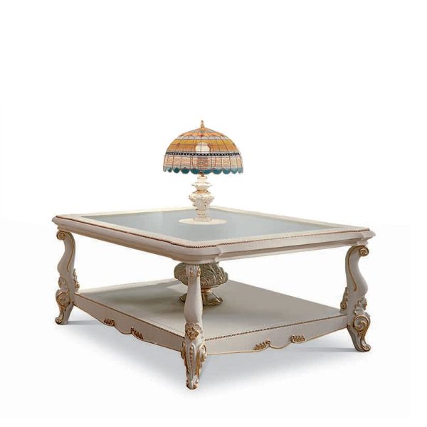 4612/TL - Tavolino con lampada Tiffany