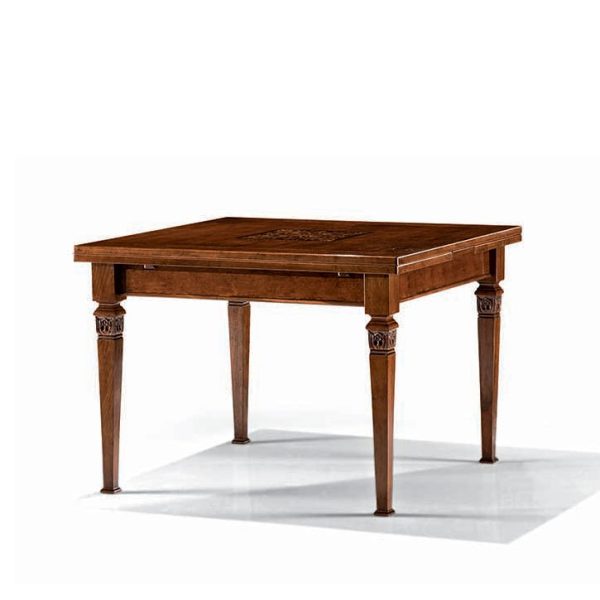 2556/T - Tavolo quadrato a libro