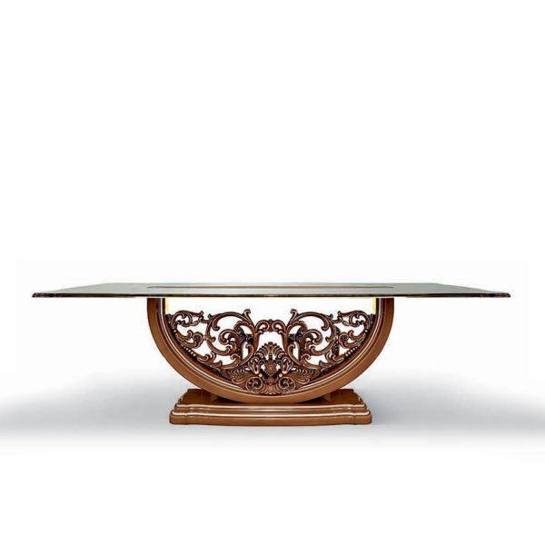 4602/T - Glass carved table