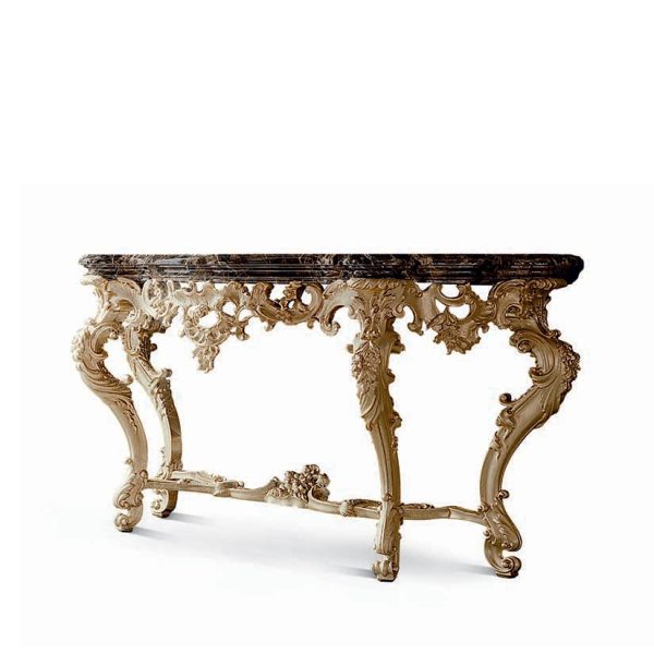 2584 - Perforated carved console table