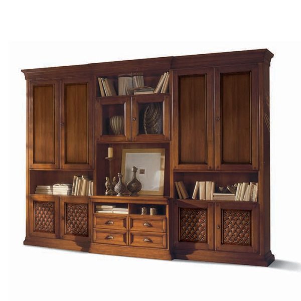 1606V2 - Libreria - Porta TV capitonnè