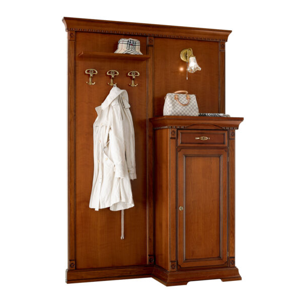 60+60 cm cherry / white modular entrance