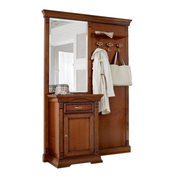 60+60 cm cherry / white modular entrance