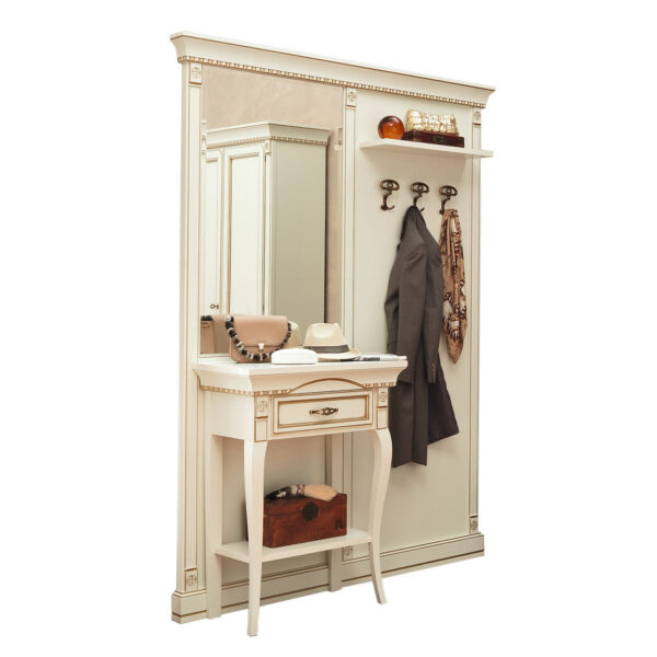 60+60 cm cherry / white modular entrance