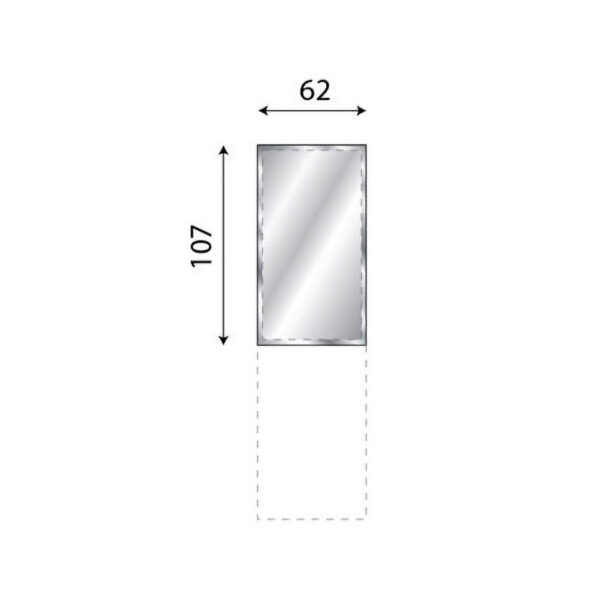 60+60 cm cherry / white modular entrance